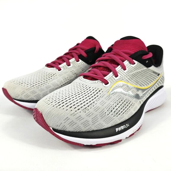 Saucony Guide 14 Women’s 8.5 Gray Pink Running Shoes Stability Support S10654-55 - Picture 4 of 16